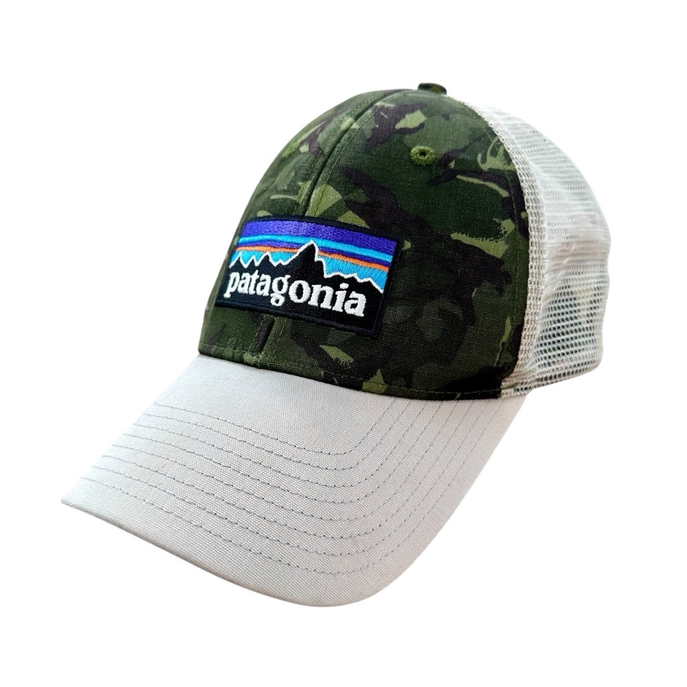 Patagonia P-6 Trucker Hat, Mesh, Snap Back, Camo